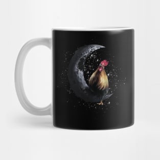 Chicken Sitting on Moon Mug